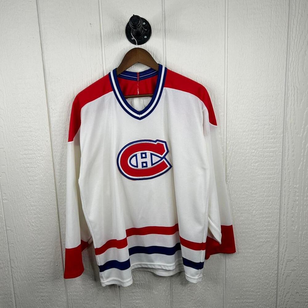Vintage 90’s Montreal Canadians Hockey NHL Jersey Size Large